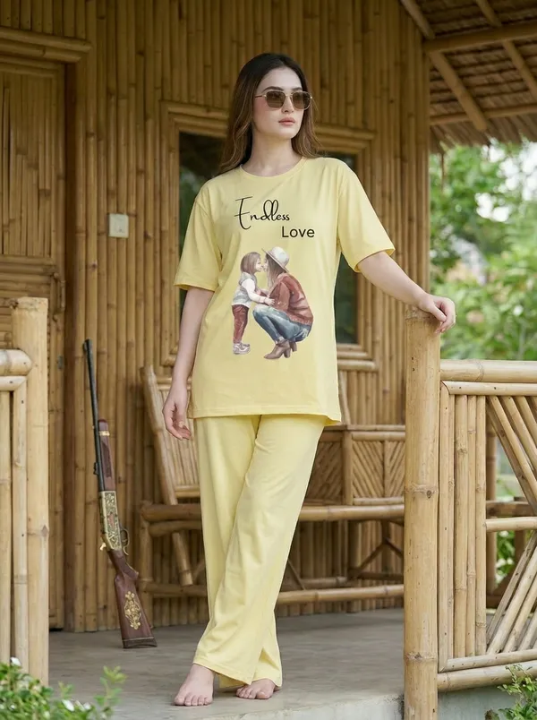 Fasense_Pure_Sinker_Cotton_Night_Suit_for_Women,__Super-Soft_Everyday_Loungewear_Tee_&_Pyjama_Set_for_Ladies_(Breathable,_Relaxed_Fit)