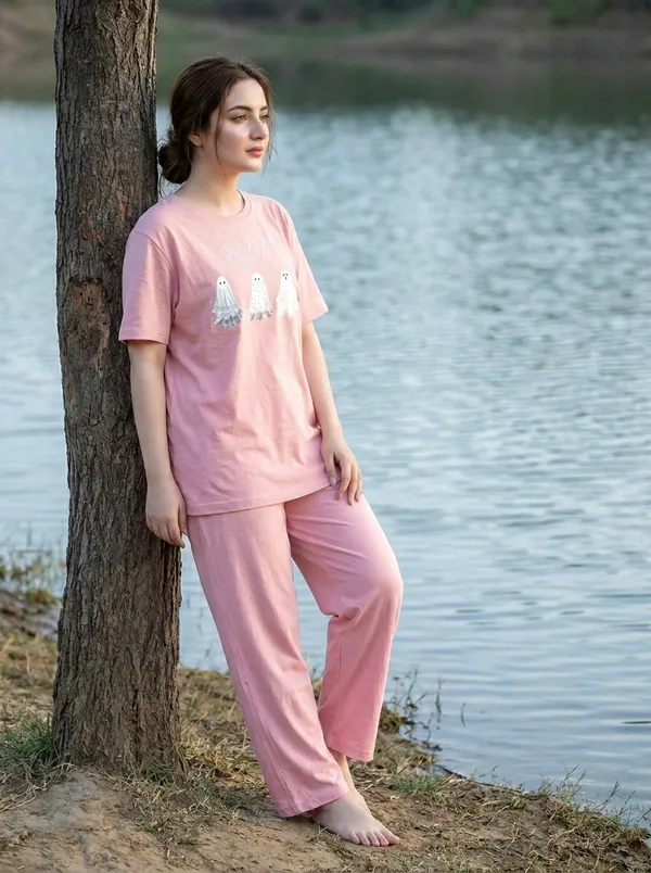 Fasense_Pure_Sinker_Cotton_Night_Suit_for_Women,__Super-Soft_Everyday_Loungewear_Tee_&_Pyjama_Set_for_Ladies_(Breathable,_Relaxed_Fit)