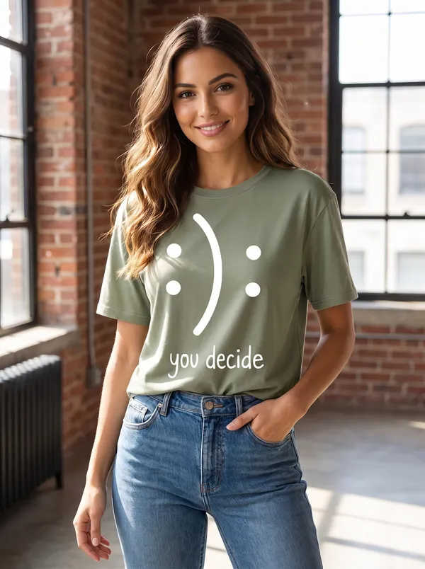 Premium_Women's_Tencel_Modal_O-Neck_You_Decide_Graphic_T-Shirt_with_Breathable_Fabric