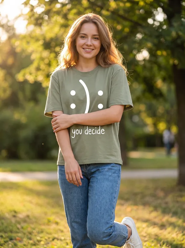 Premium_Women's_Tencel_Modal_O-Neck_You_Decide_Graphic_T-Shirt_with_Breathable_Fabric