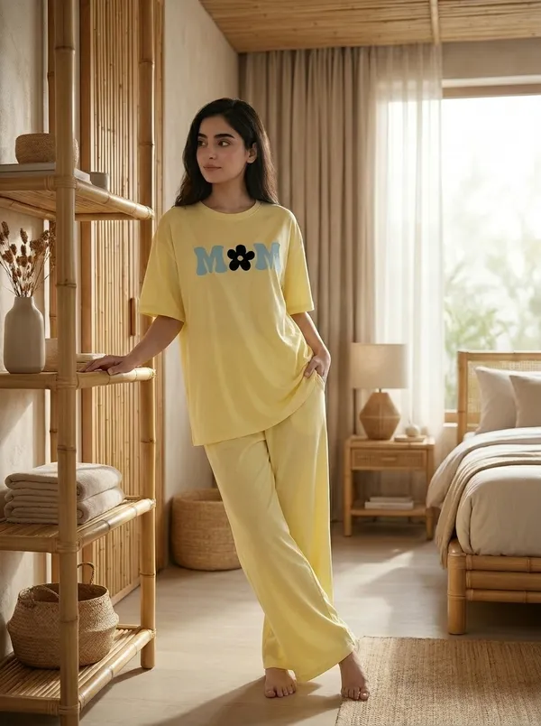 Fasense_Pure_Sinker_Cotton_Night_Suit_for_Women,__Super-Soft_Everyday_Loungewear_Tee_&_Pyjama_Set_for_Ladies_(Breathable,_Relaxed_Fit)