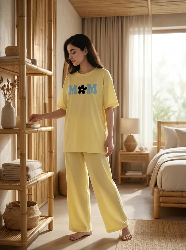 Fasense_Pure_Sinker_Cotton_Night_Suit_for_Women,__Super-Soft_Everyday_Loungewear_Tee_&_Pyjama_Set_for_Ladies_(Breathable,_Relaxed_Fit)