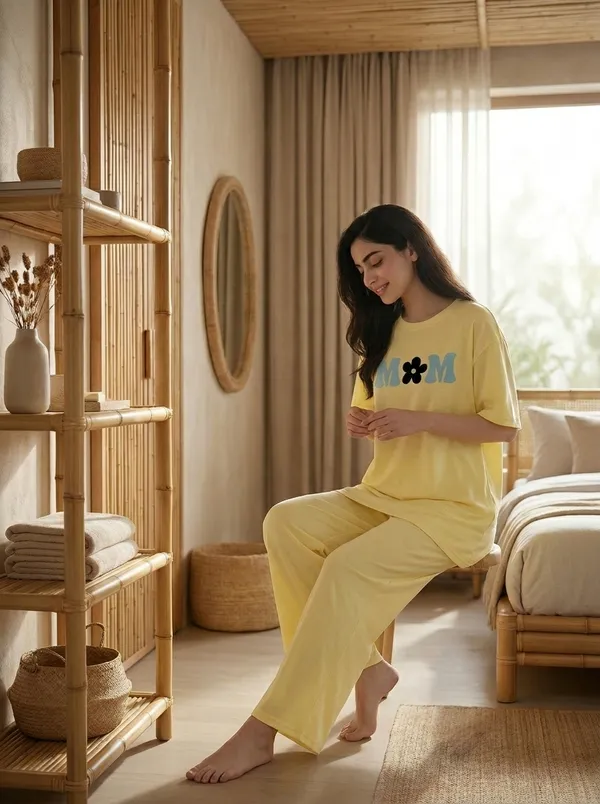 Fasense_Pure_Sinker_Cotton_Night_Suit_for_Women,__Super-Soft_Everyday_Loungewear_Tee_&_Pyjama_Set_for_Ladies_(Breathable,_Relaxed_Fit)