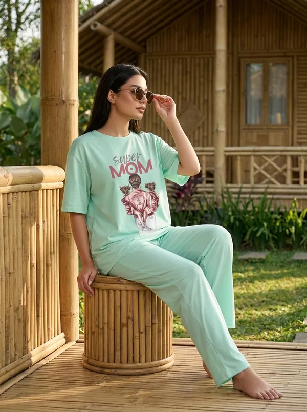 Fasense_Pure_Sinker_Cotton_Night_Suit_for_Women,__Super-Soft_Everyday_Loungewear_Tee_&_Pyjama_Set_for_Ladies_(Breathable,_Relaxed_Fit)