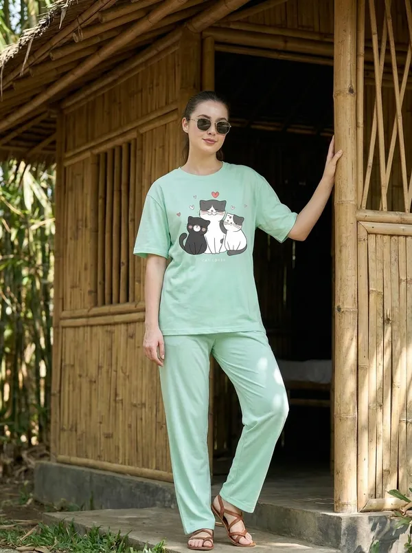 Fasense_Pure_Sinker_Cotton_Night_Suit_for_Women,__Super-Soft_Everyday_Loungewear_Tee_&_Pyjama_Set_for_Ladies_(Breathable,_Relaxed_Fit)