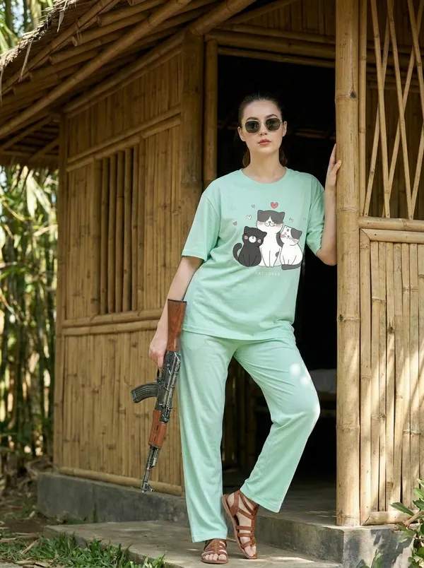 Fasense_Pure_Sinker_Cotton_Night_Suit_for_Women,__Super-Soft_Everyday_Loungewear_Tee_&_Pyjama_Set_for_Ladies_(Breathable,_Relaxed_Fit)