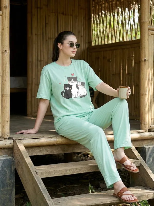 Fasense_Pure_Sinker_Cotton_Night_Suit_for_Women,__Super-Soft_Everyday_Loungewear_Tee_&_Pyjama_Set_for_Ladies_(Breathable,_Relaxed_Fit)