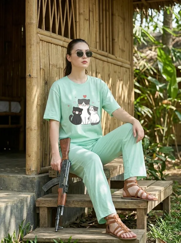 Fasense_Pure_Sinker_Cotton_Night_Suit_for_Women,__Super-Soft_Everyday_Loungewear_Tee_&_Pyjama_Set_for_Ladies_(Breathable,_Relaxed_Fit)