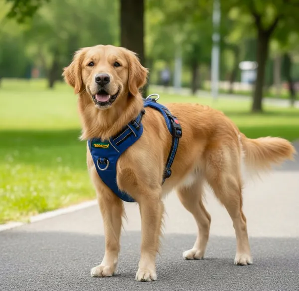 Blue_Nylon_Night_Reflective_Large_Dog_Harness_With_3_Buckles_For_Safe_&_Comfortable_Walks