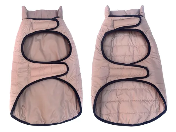Beige_Polyester_Winter_Clothes_Reversible_Puffer_Dog_Jacket