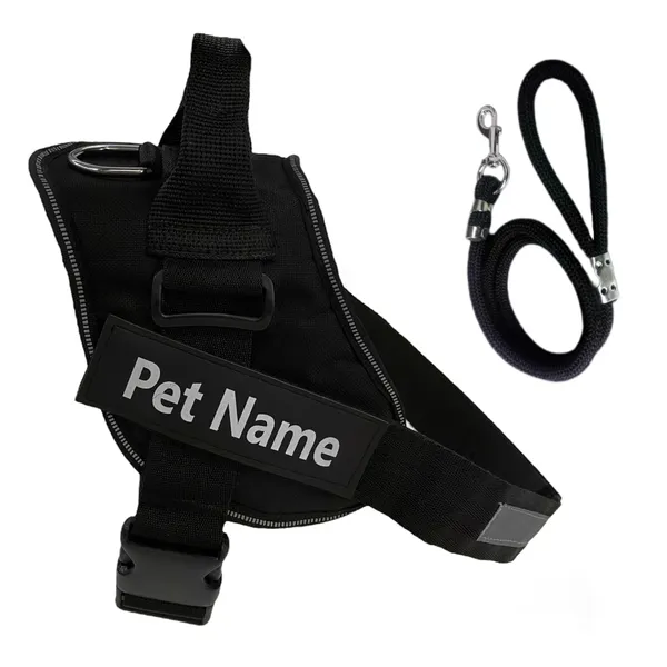 Black_Mesh_Customized_Dog_Vest_Harness