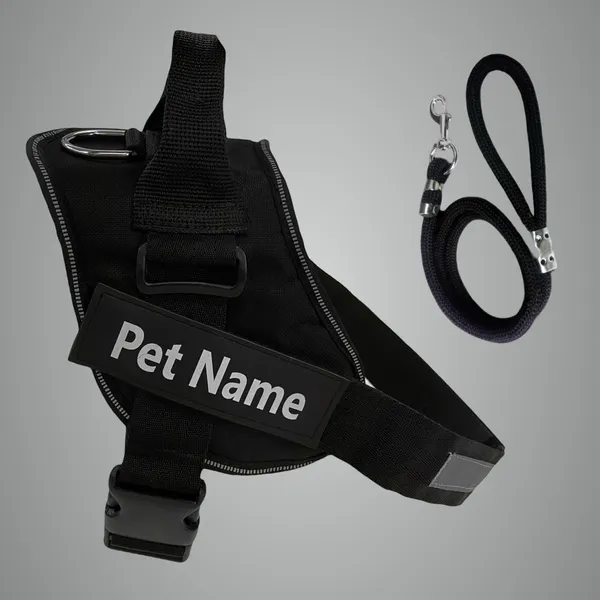 Black_Mesh_Customized_Dog_Vest_Harness
