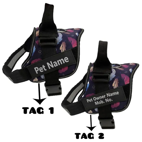 Navy_Blue_Nylon_Customized_Dog_Vest_Harness