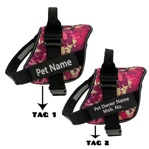 Pink_Nylon_Customized_Dog_Vest_Harness