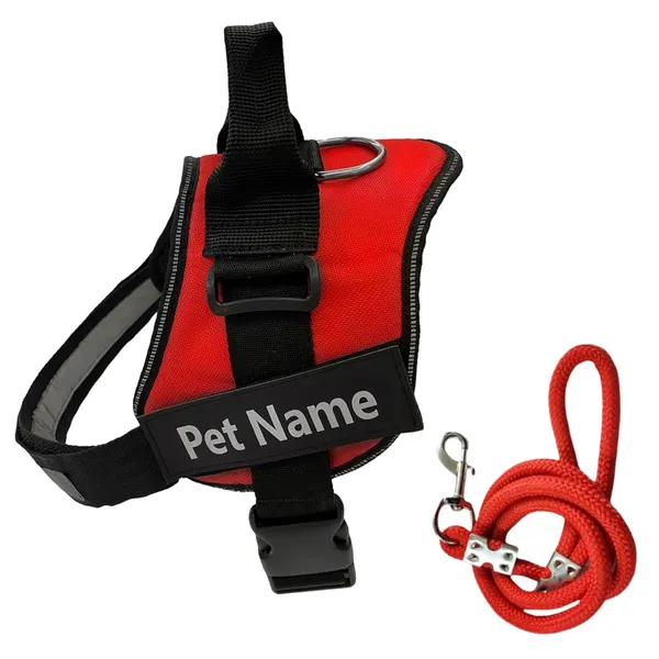 Red_Mesh_Customized_Dog_Vest_Harness