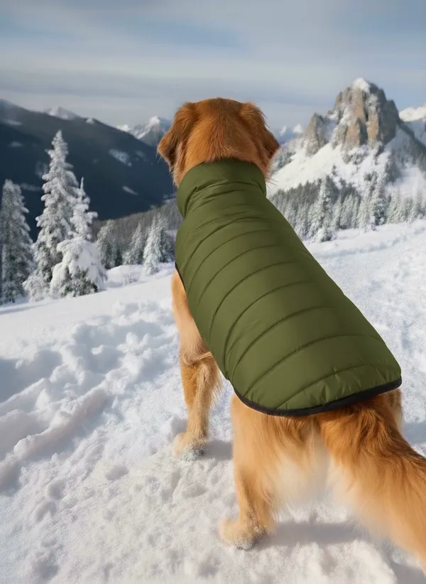 Green_Polyester_Winter_Clothes_Reversible_Puffer_Dog_Jacket