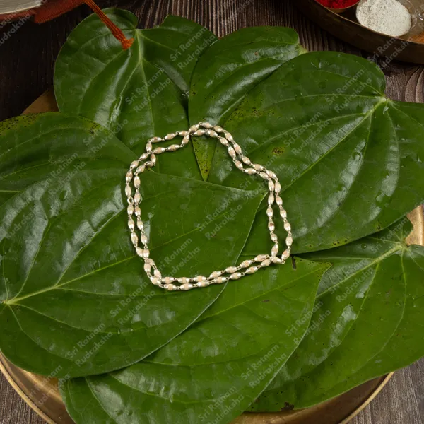 Tulsi_Mala_White_Small_Silver