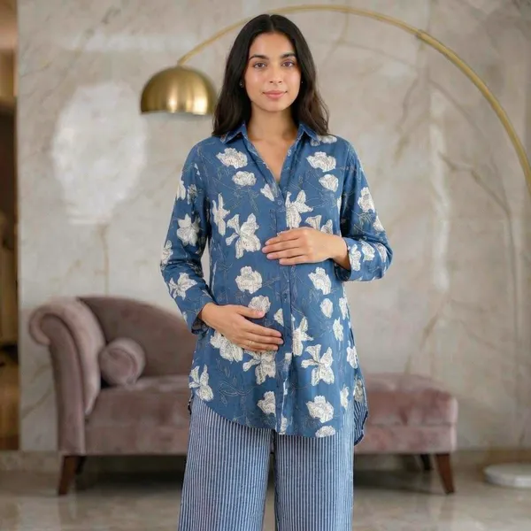Indigo_Floral__Maternity_Tunic