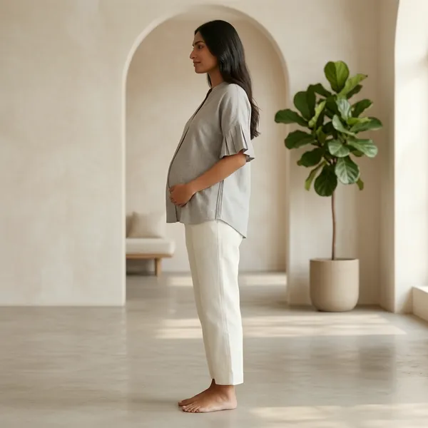 Serene_Pleated-Sleeve_Maternity_Top