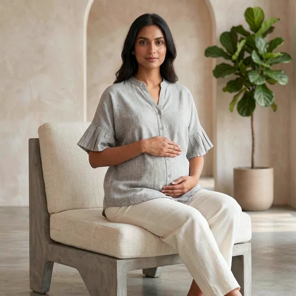 Serene_Pleated-Sleeve_Maternity_Top