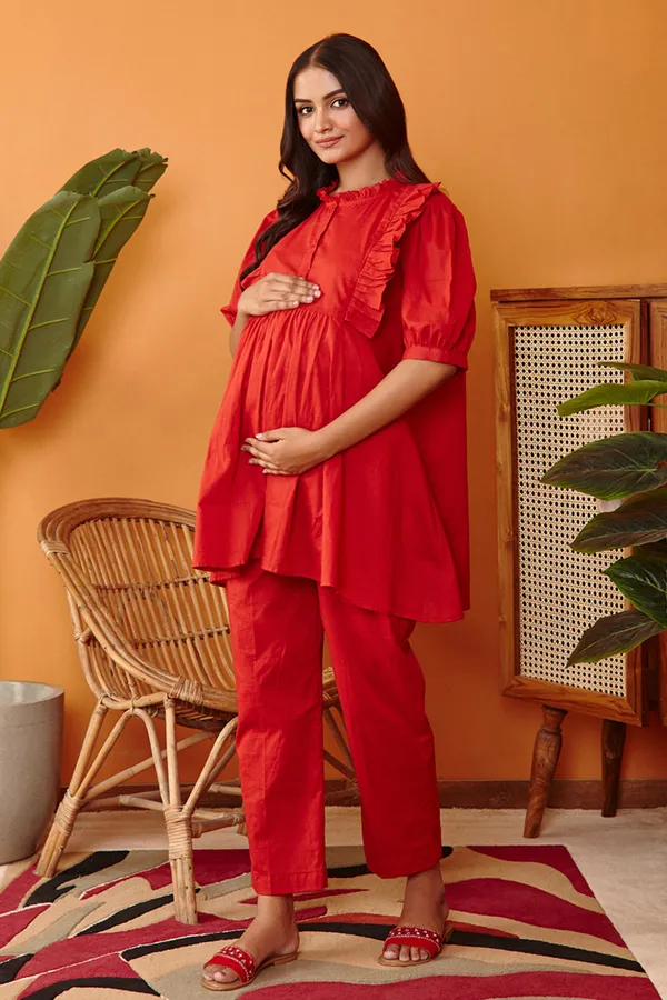Red_Aurdrey_Maternity_&_Nursing_Co-Ord_Set
