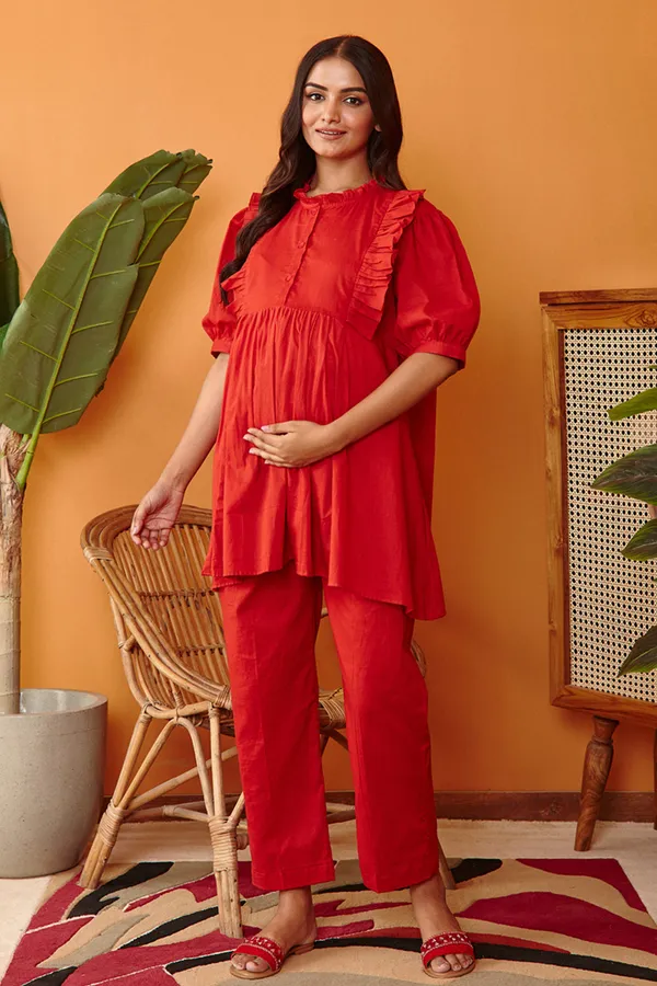 Red_Aurdrey_Maternity_&_Nursing_Co-Ord_Set