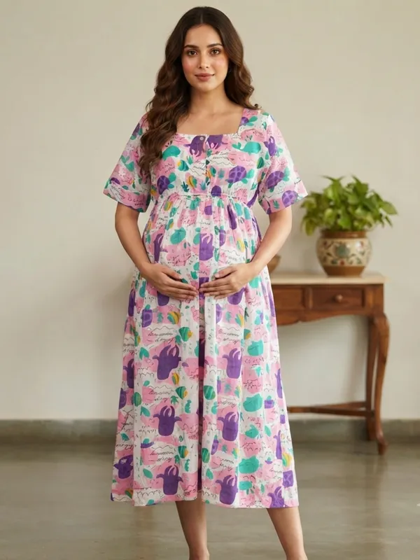 Blossom_Whimsy_Printed_Maternity_Midi_Dress