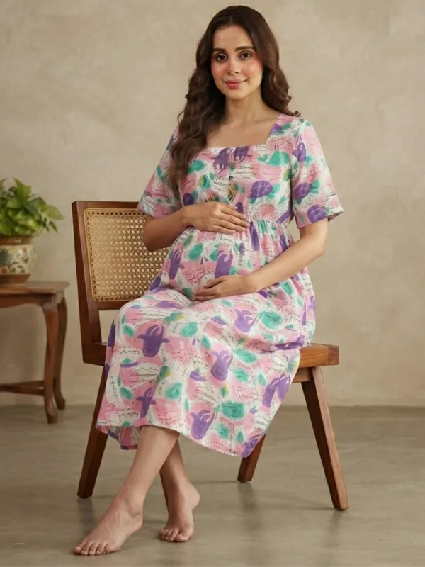 Blossom_Whimsy_Printed_Maternity_Midi_Dress