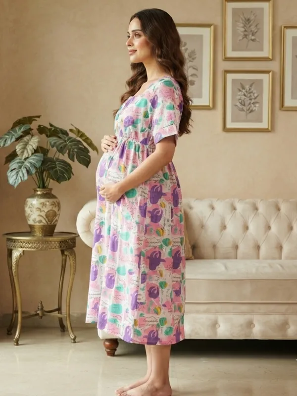 Blossom_Whimsy_Printed_Maternity_Midi_Dress