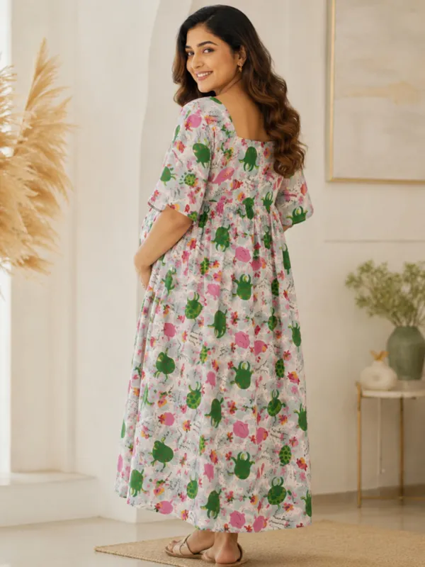 Whimsical_Ocean_Print_Maternity_Maxi_Dress