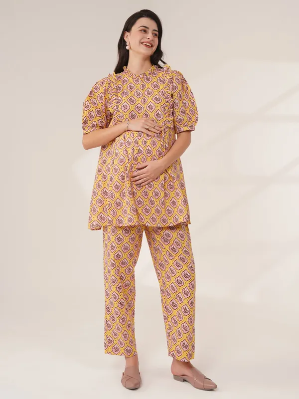 Yellow_&_Pink_Sunkissed_Bloom_Maternity_Co-Ord_Set