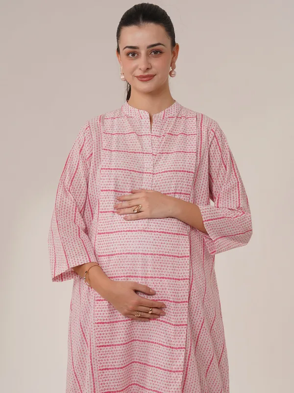 Pink_&_White_Blush_Stripes_Maternity_Co-Ord_Set_Minimal_Elegance