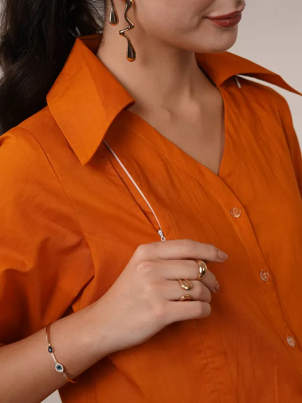 Marigold_&_Orange_Sunset_Glow_Maternity_Shirt_Dress