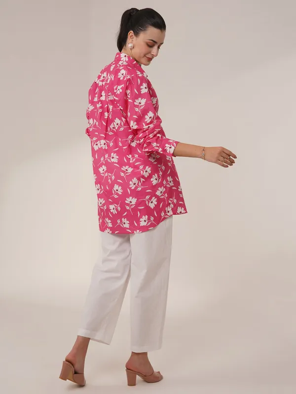 Pink_&_White_Blossom_Floral_Maternity_Shirt_&_Pant_Set