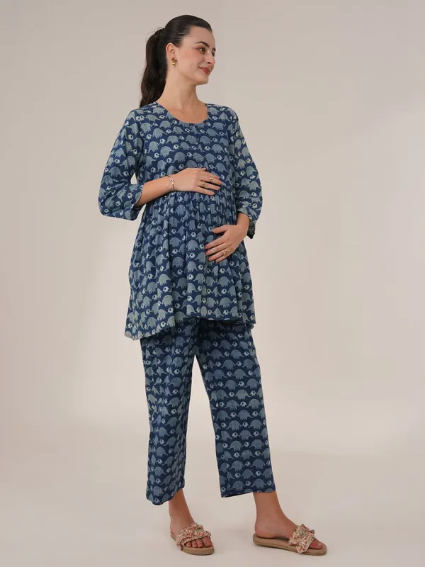 Indigo_Elephant_Print_Maternity_Night_Co-Ord_Set
