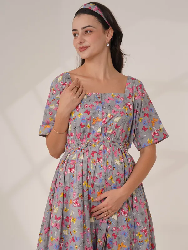 Multicolor_Butterfly_Kisses_Maternity_Dress