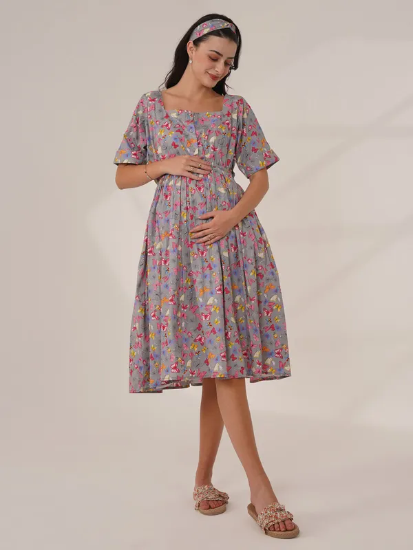 Multicolor_Butterfly_Kisses_Maternity_Dress
