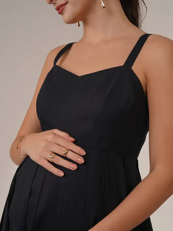 Black_Midnight_Muse_Strappy_Maternity_Dress