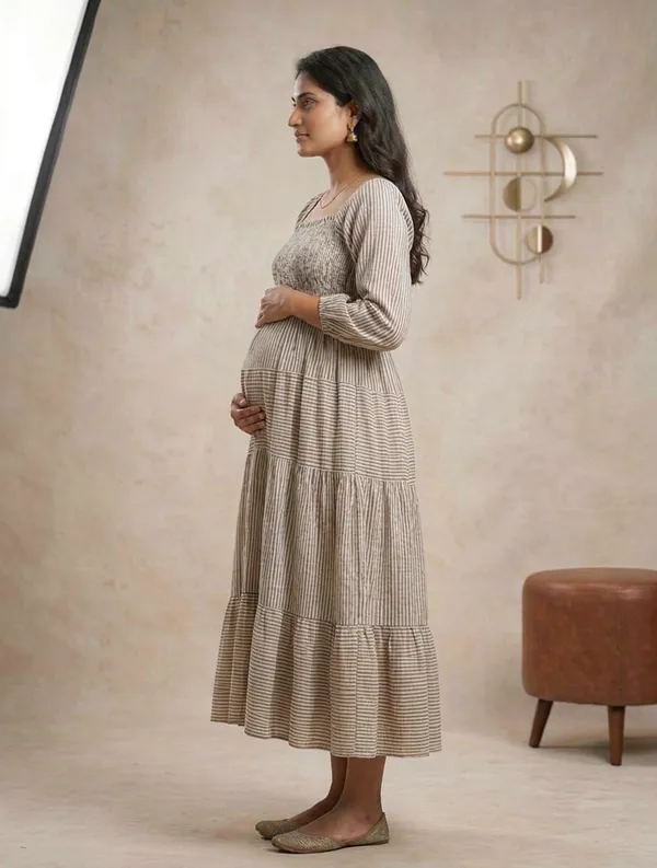 Earthy_Tones_Smocked_Maternity_Maxi_Dress