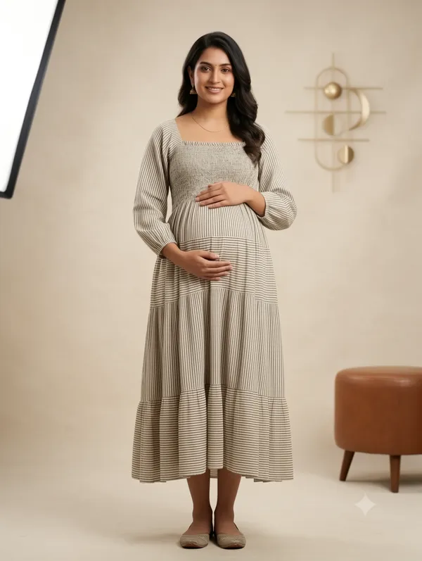 Earthy_Tones_Smocked_Maternity_Maxi_Dress