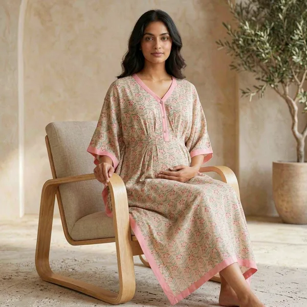 Rose_Botanical_Maternity_Kaftan