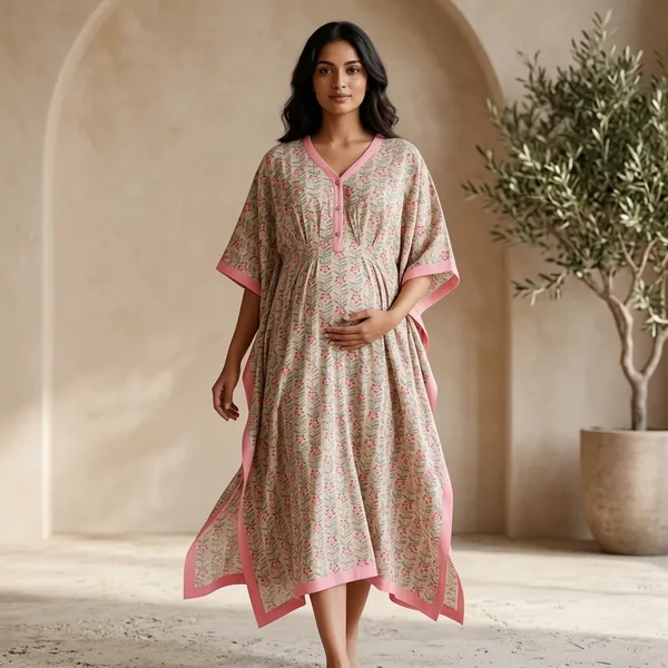 Rose_Botanical_Maternity_Kaftan