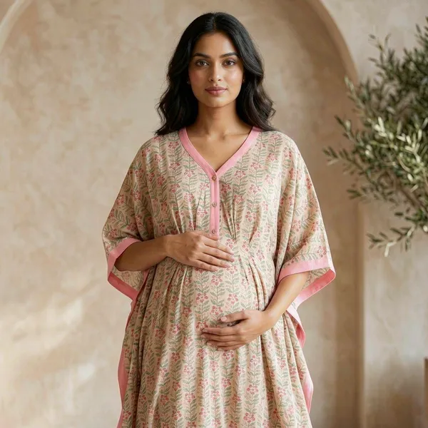 Rose_Botanical_Maternity_Kaftan