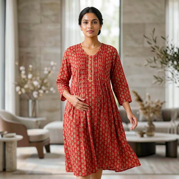Crimson_Paisley_Pleated_Maternity_Top