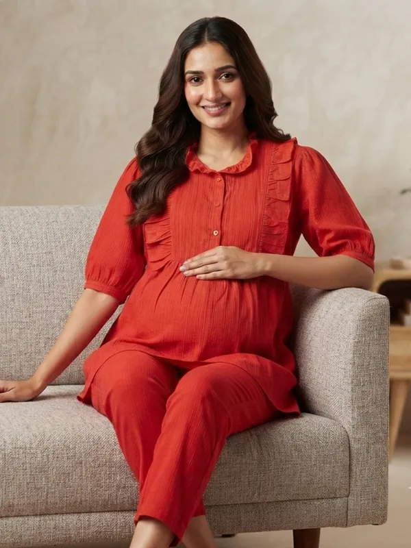 Radiant_Rani_Pink_Maternity_Co-ord_Set
