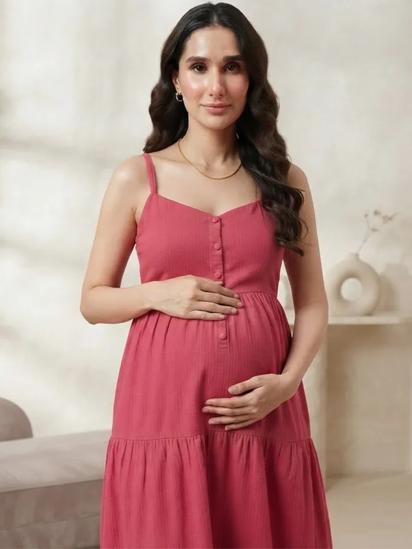 Radiant_Rani_Pink_Maternity_Maxi_Dress