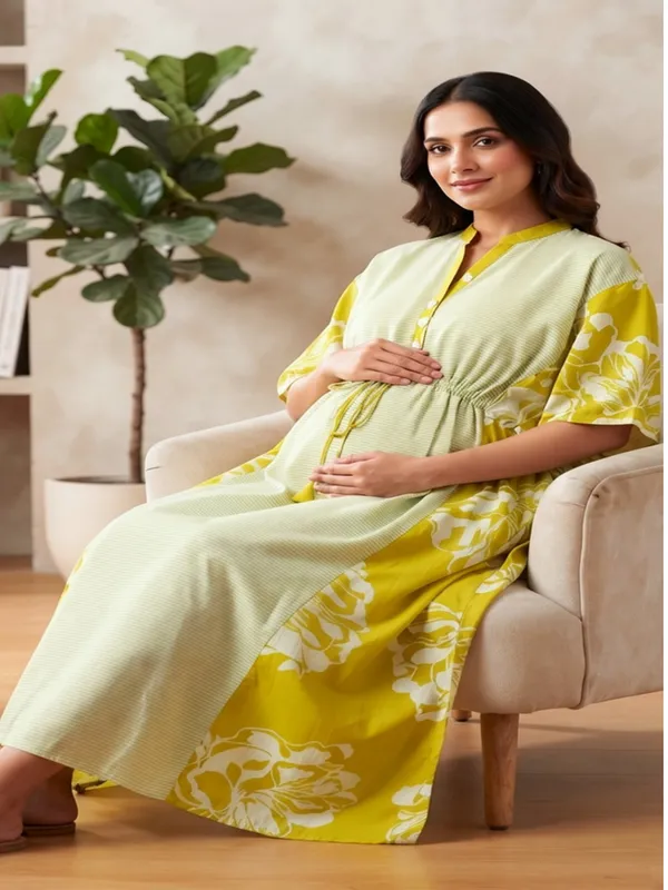 Citrus_Bloom_Maternity_Dress