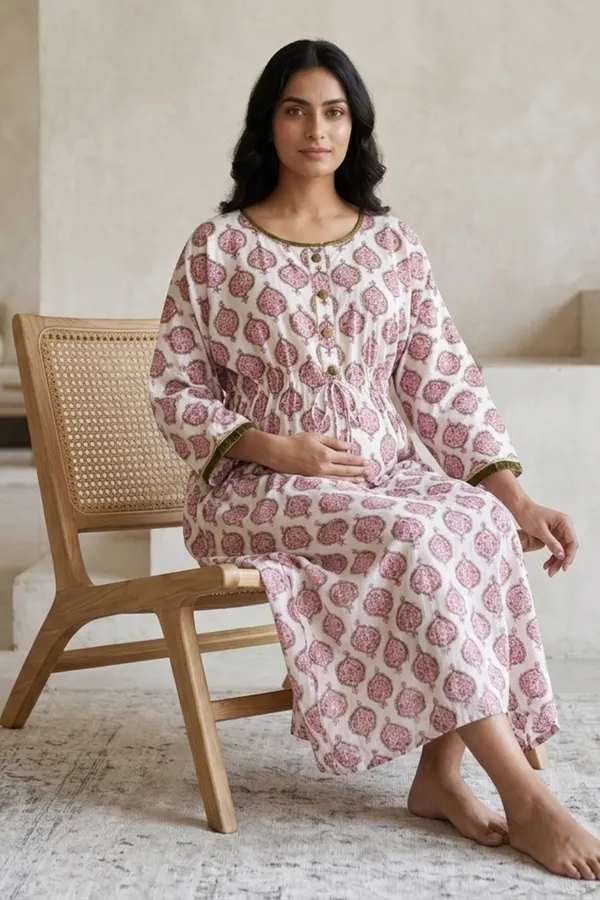 Earthy_Bloom_Maternity_A-Line_Dress