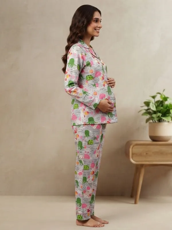Ocean_Whimsy_Maternity_Cotton_Night_Suit