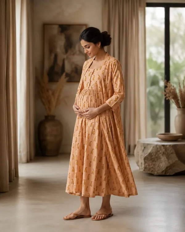 Amber_Botanic_Layered_Maternity_Dress
